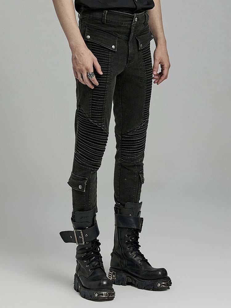 Punk Denim Pants