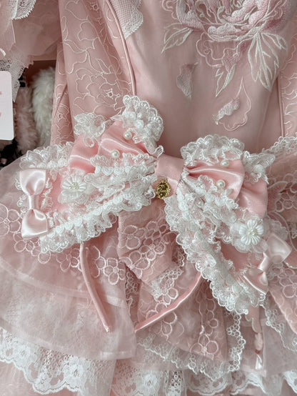 5 Color Options Beaded Decorated Lace Trim Bowknot KC