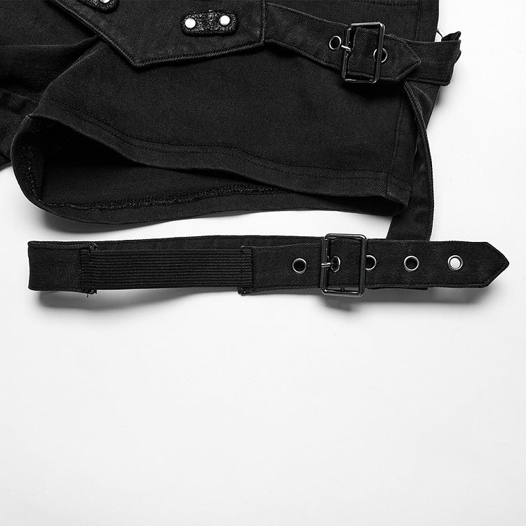 Black Stretch Tight Shorts