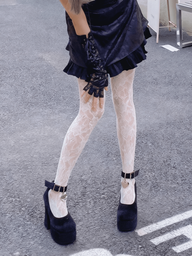 6 Color Options Lace Tights