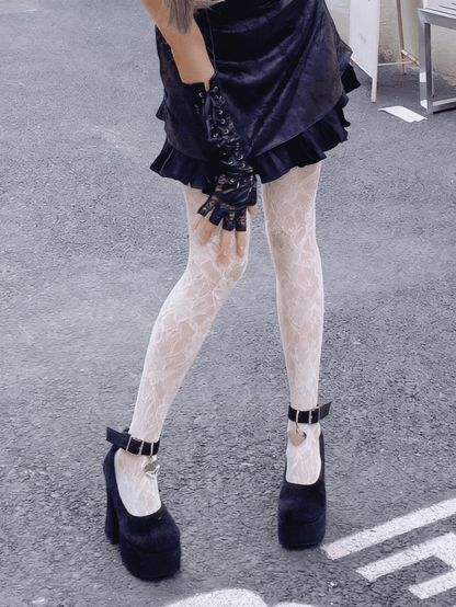 6 Color Options Lace Tights