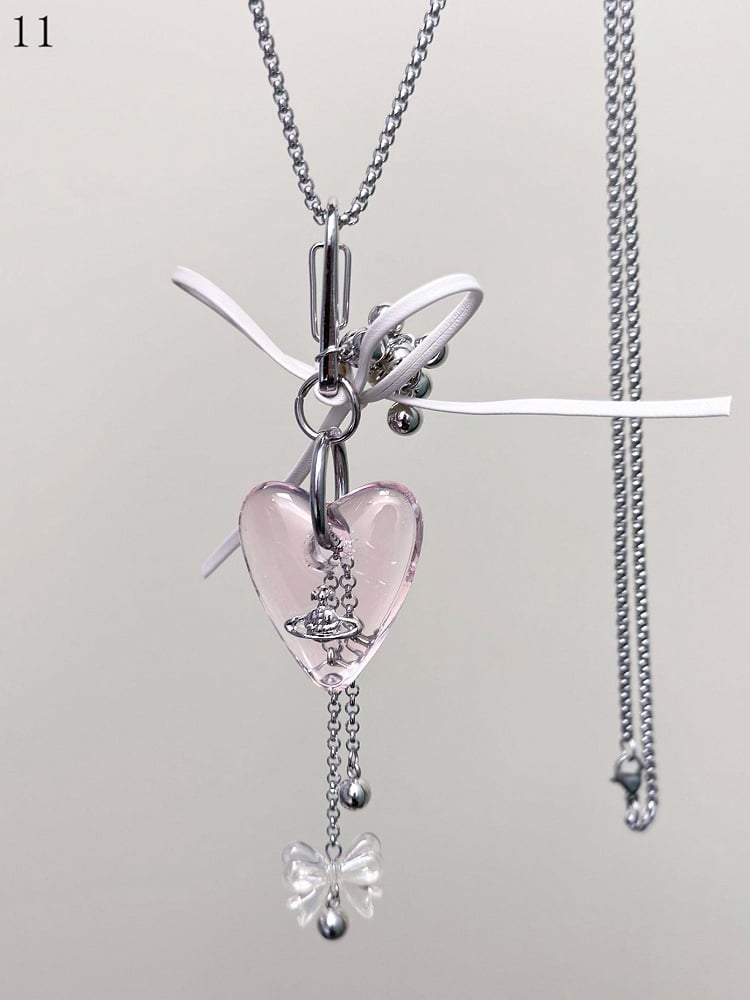 11 Options Y2K Heart Pendant Necklace