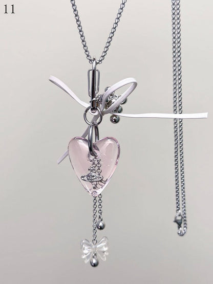 11 Options Y2K Heart Pendant Necklace
