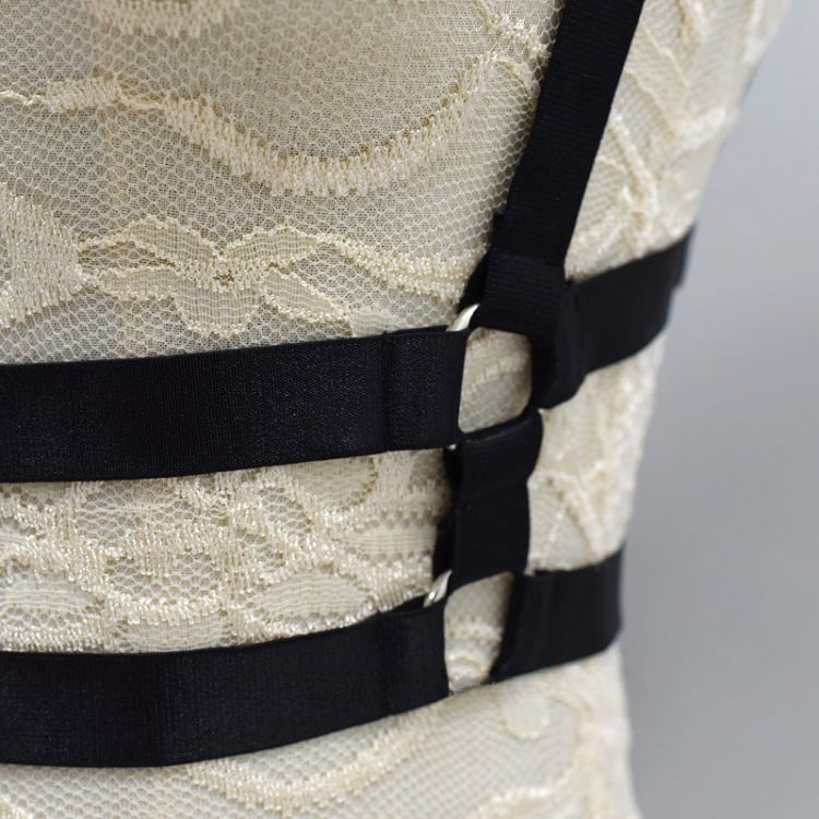 Black Steampunk Harness Belt