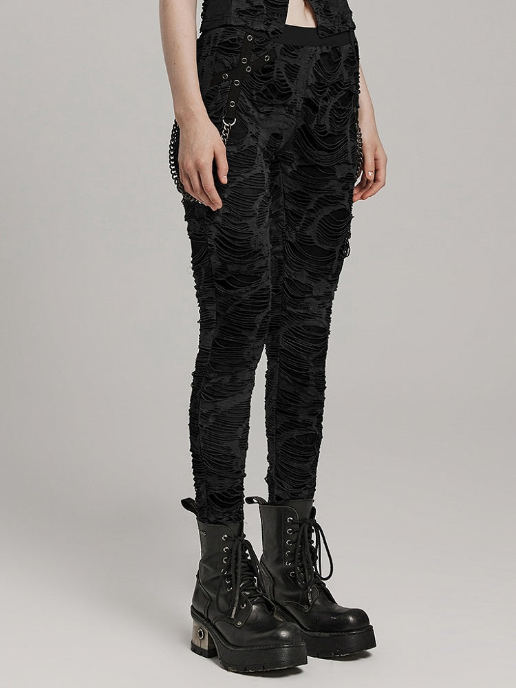 Black Wasteland Punk Trousers