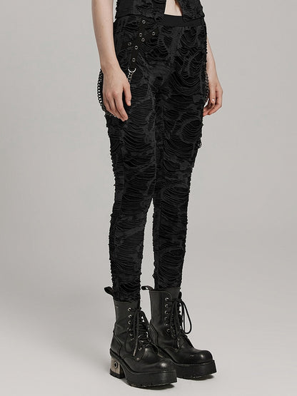 Black Wasteland Punk Trousers