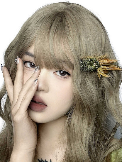 Brown Leaf Hairclip