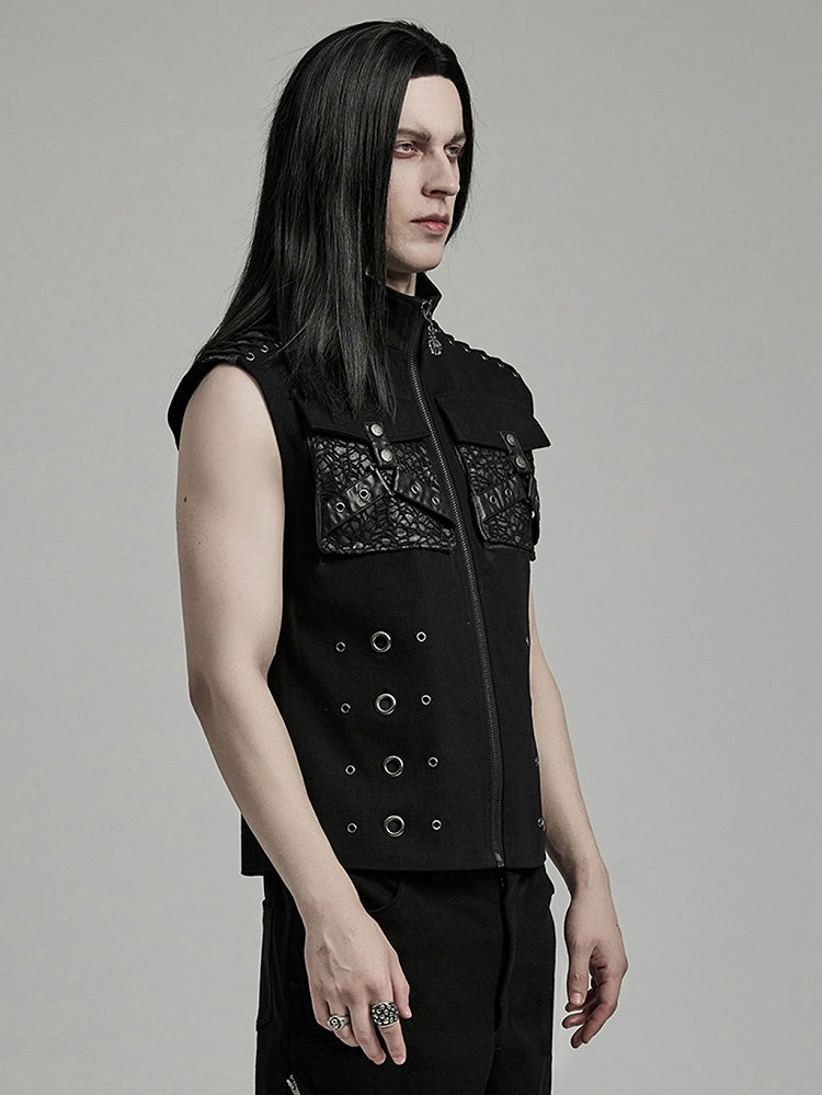 Black Punk Personalized Vest