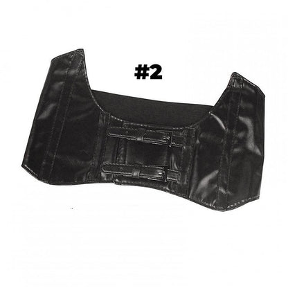 2 Options Black PU Buckle Corset Belt