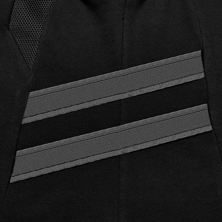 Black Techwear Hooded Vest