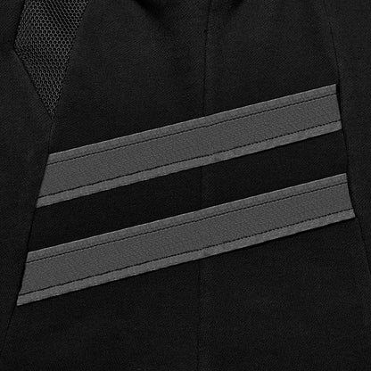 Black Techwear Hooded Vest