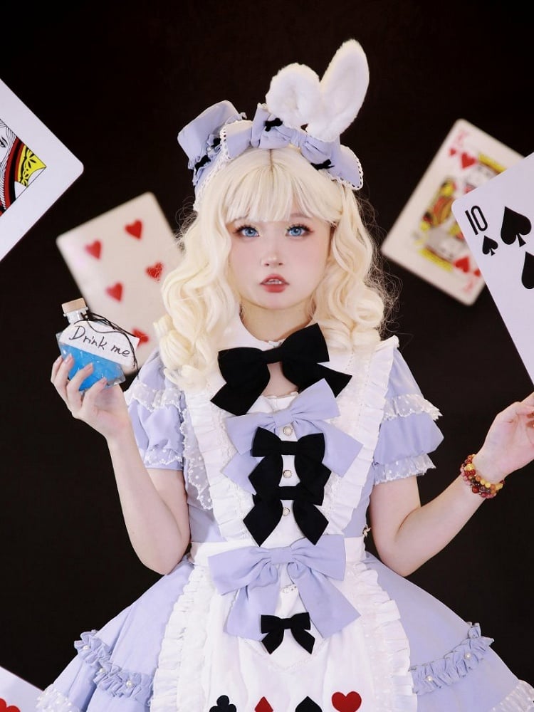 Clearance -Alice Blue Lolita Mini Hat