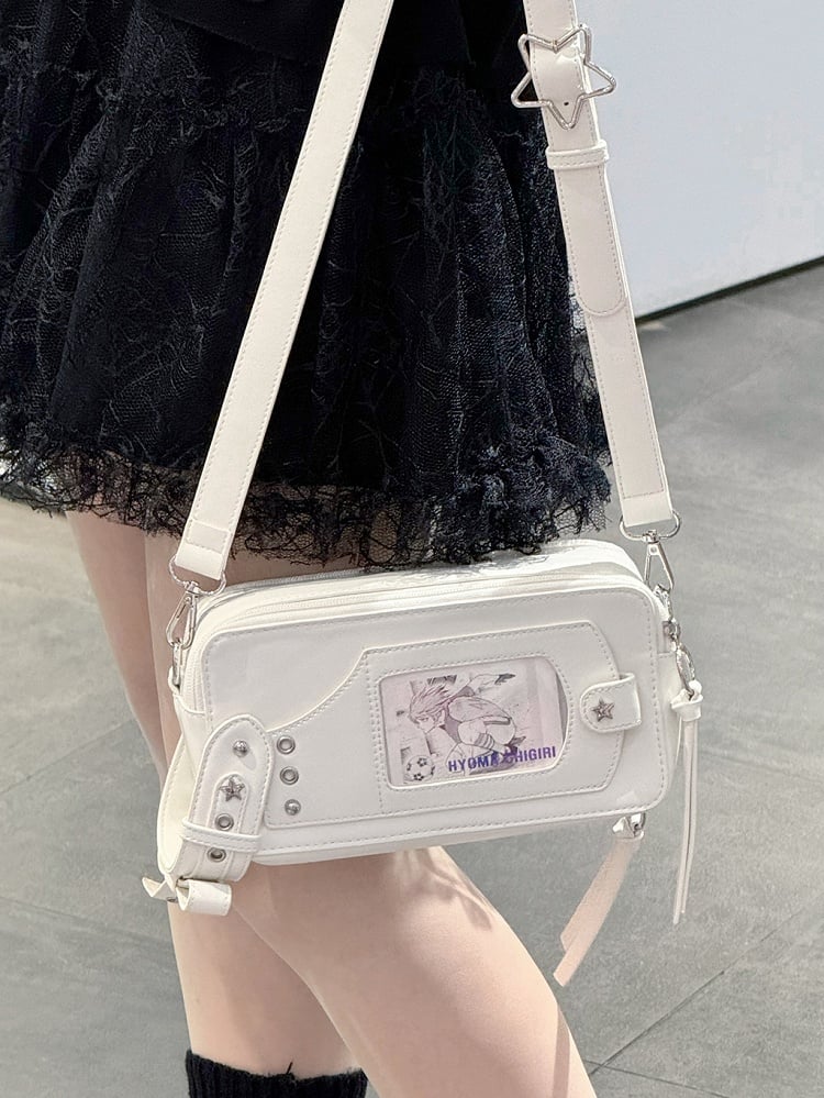 White Star Stud Detail Ita Bag