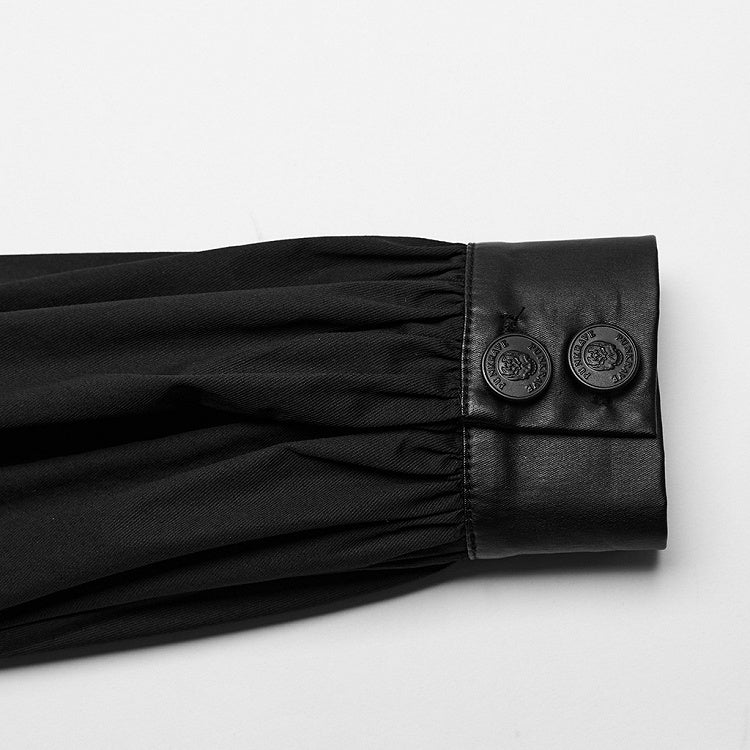 Black Punk Sexy Hollow Shirt