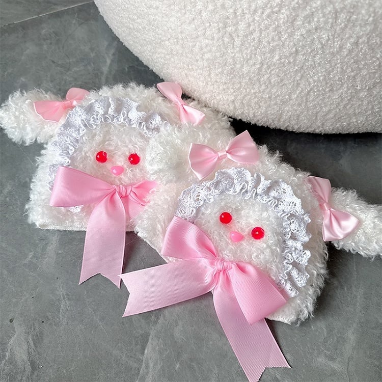 Red/Pink Lolita Bowknot Bunny Leg Warmers