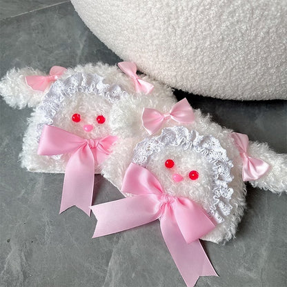 Red/Pink Lolita Bowknot Bunny Leg Warmers