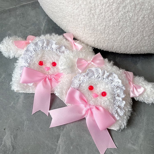 Red/Pink Lolita Bowknot Bunny Leg Warmers