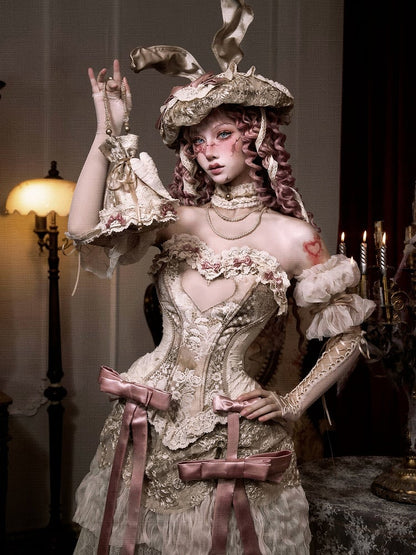 Victorian-Inspired Heart Corset – 16-Bone Silhouette Shaper