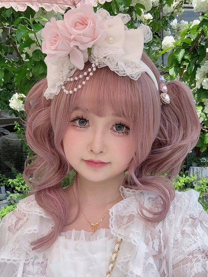 2 Options Beaded Charm Floral Design Bowknot KC