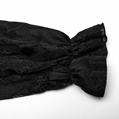 Black Goth Men's Floral Shirt