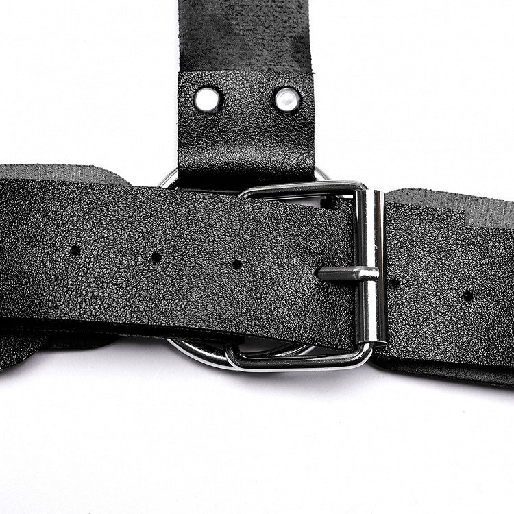 Black Punk PU Harness