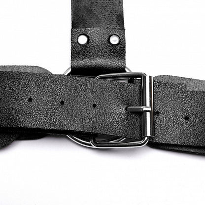 Black Punk PU Harness