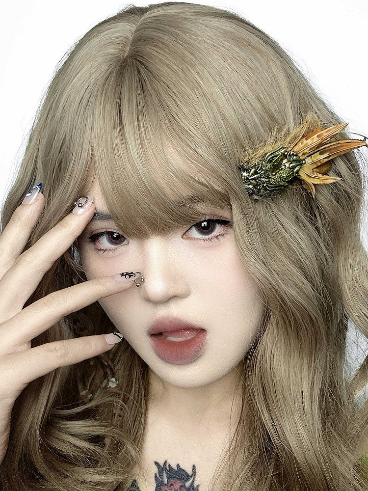 Brown Leaf Hairclip