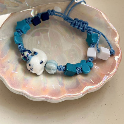 3 Color Options Cat And Star Decorated Bracelet