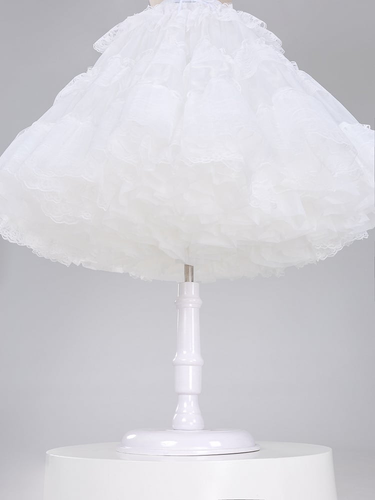 White 65cm Puffy Multi-layered A-line Petticoat