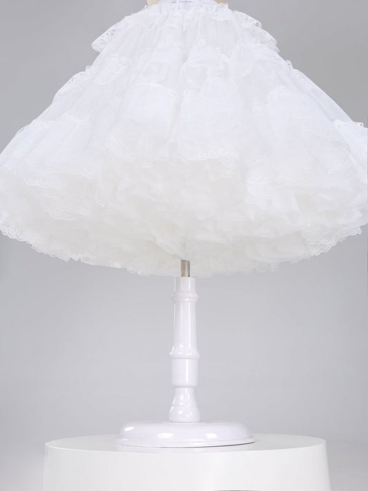 White 65cm Puffy Multi-layered A-line Petticoat