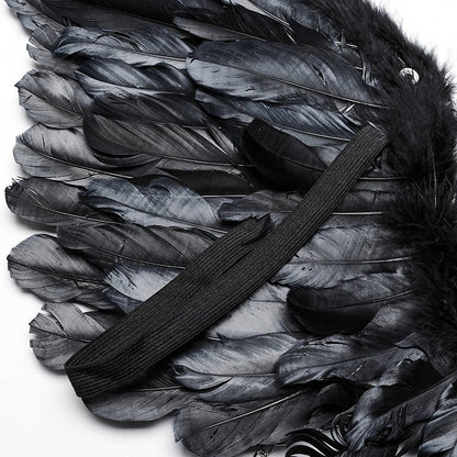 Black Punk Feather Wing Harness