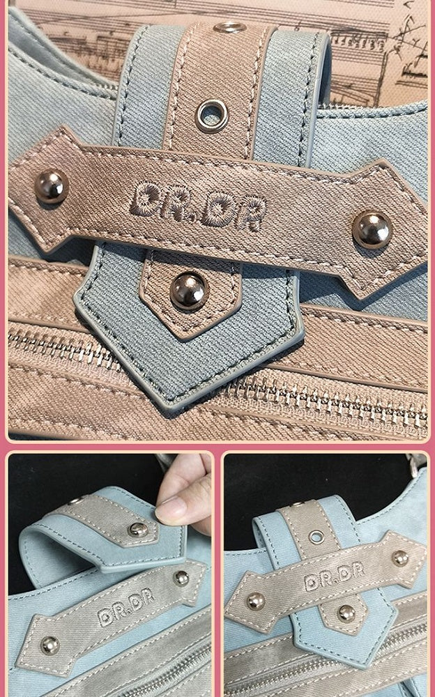 Cyan Motorcycle Ita Shoulder Bag