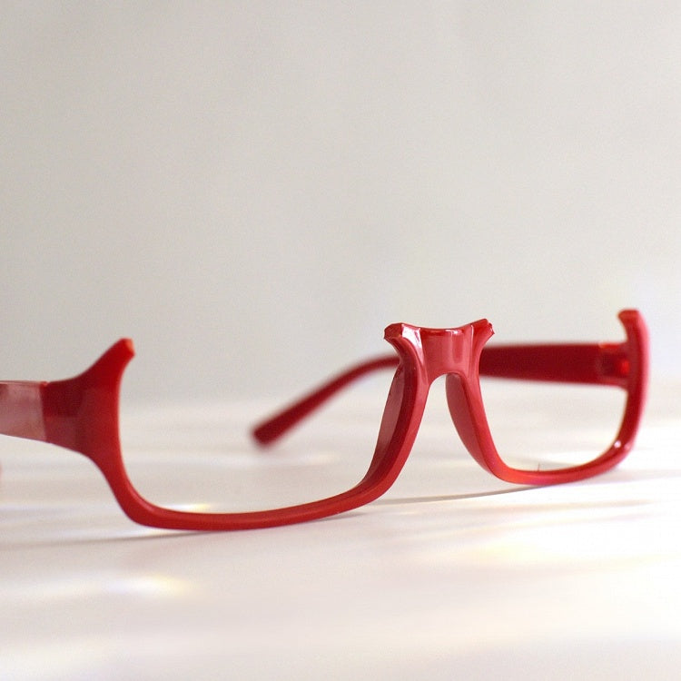 Red Cyberpunk Semi-rimless Glasses Lensless Eyeglasses Frame