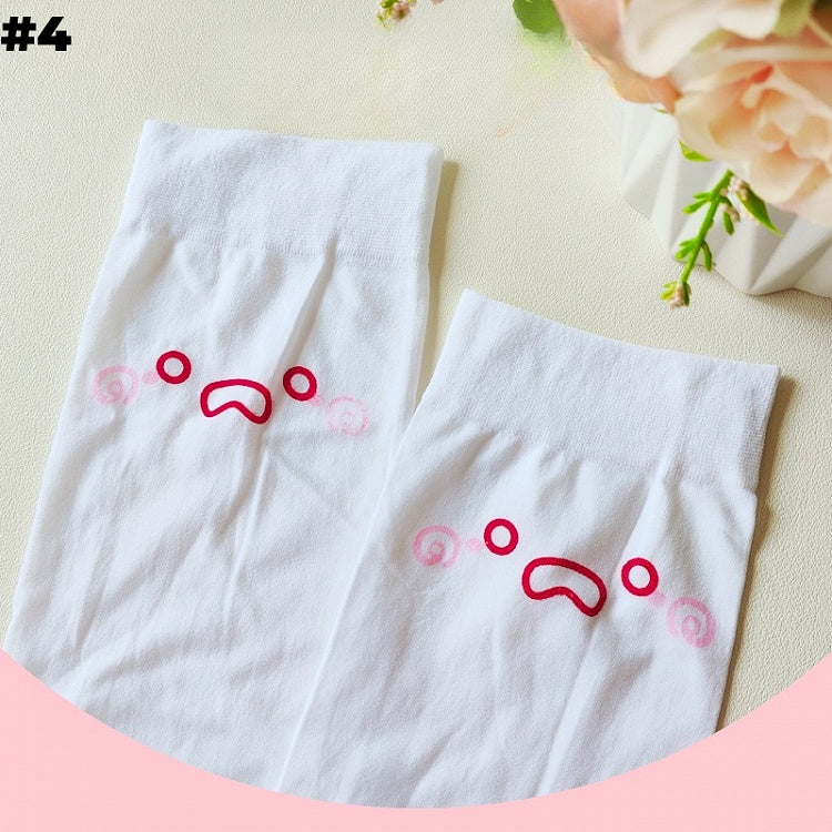 6 Options White Sweet Over Knee Stockings