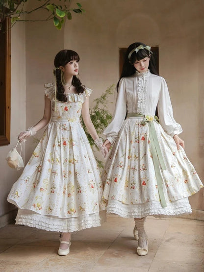 White Ruffled Under Skirt