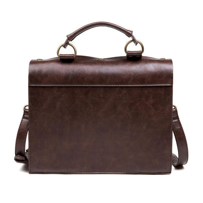 Steampunk Gears Decorated Coffee Crossbody Shoulder Bag