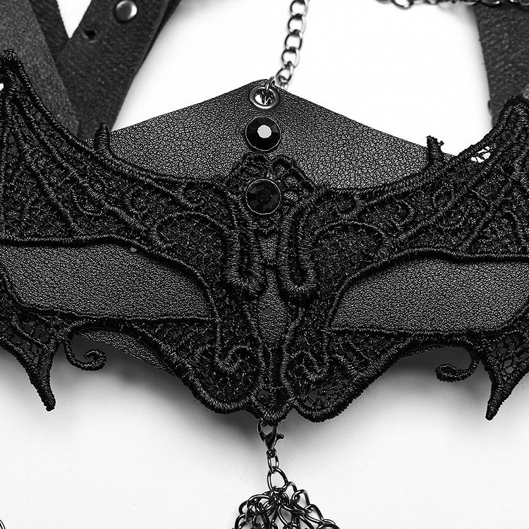 Black Punk Chain Mask