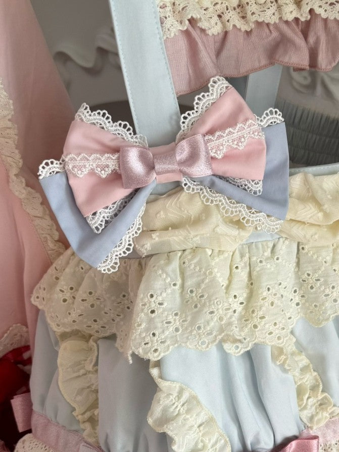 3 Color Options Lace Trim Bowknot Hairclip