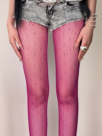 7 Color Options Y2K Polka-dot Pattern Tights