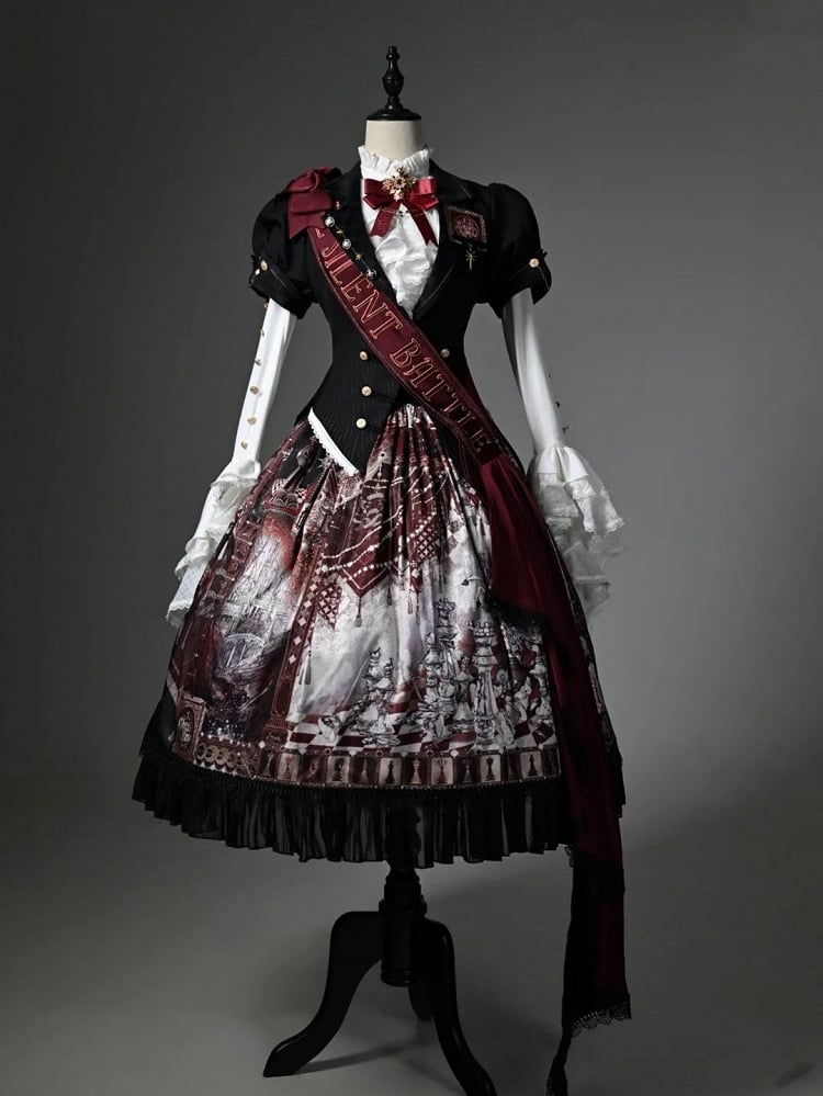 Black / Red / Dark Blue Ribbon