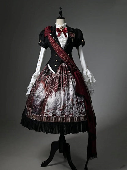 Black / Red / Dark Blue Ribbon