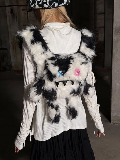 3 Color Options Bunny Monster Backpack