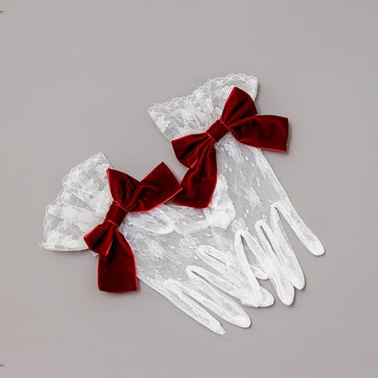 Snow White Vibes Dark Blue and Red Boned Corset Top + Tiered Skirt Gorgeous Hime Lolita Full Set