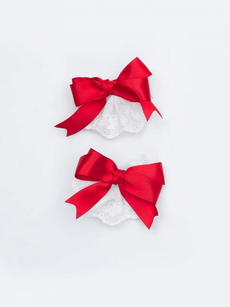 Blue / Red Bowknot Hairclip
