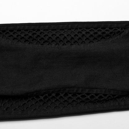 Black Punk Hollow Washed Jeans