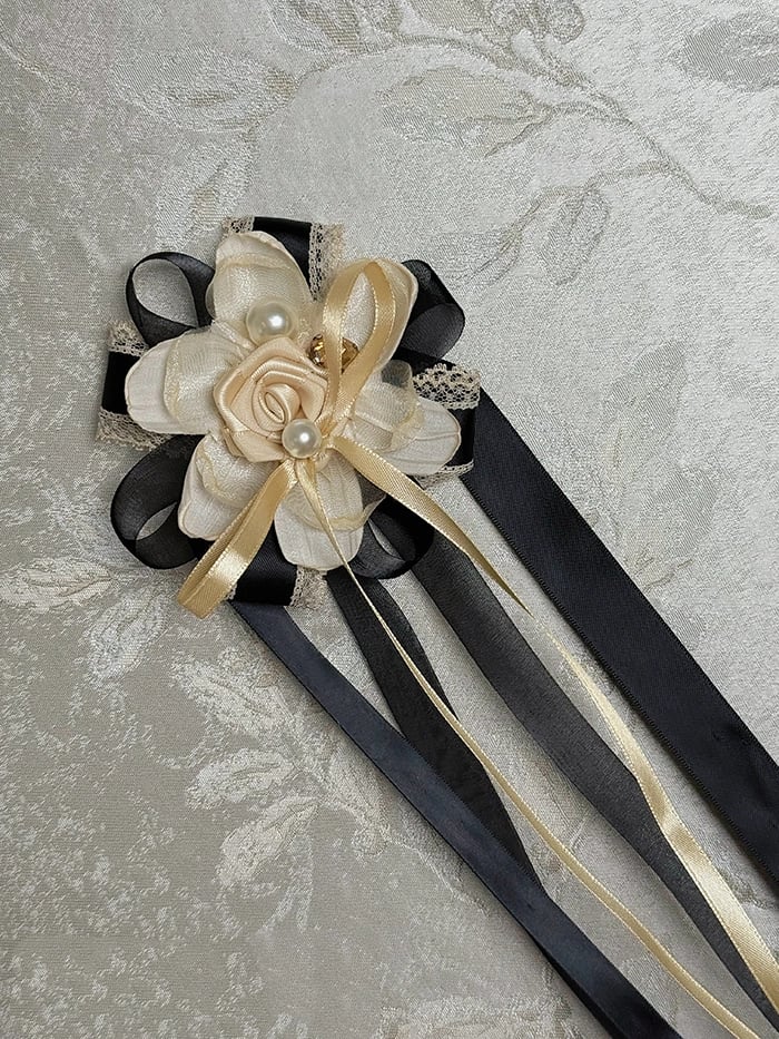 Champagne / Silver / Black&Gold Brooch