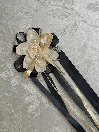 Champagne / Silver / Black&Gold Brooch