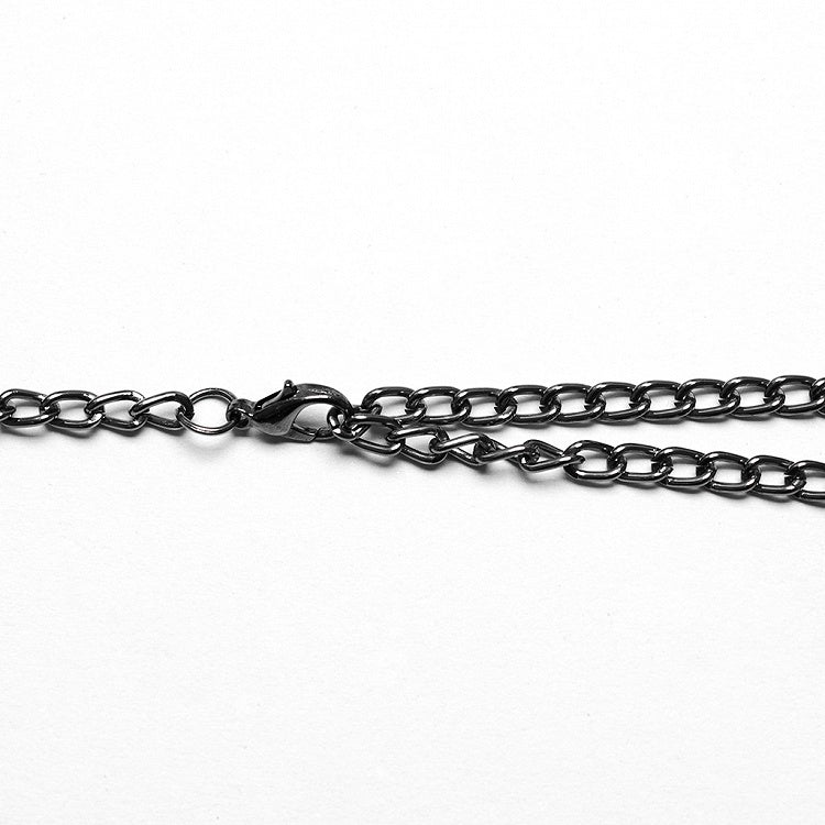 Gray Punk Rivet Choker