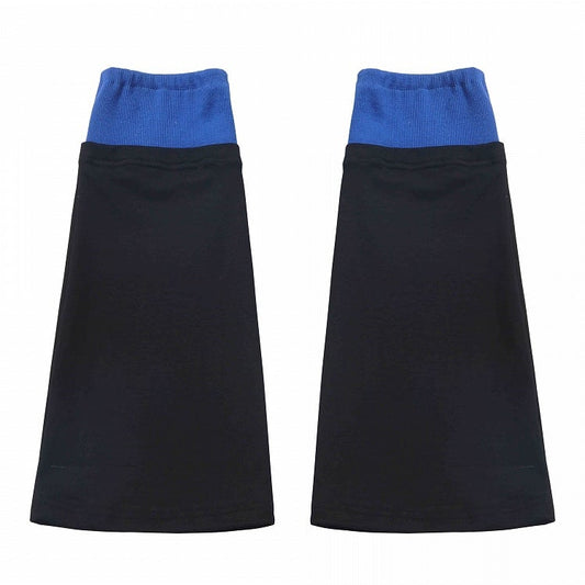 Black and Dark Blue Leg Warmers