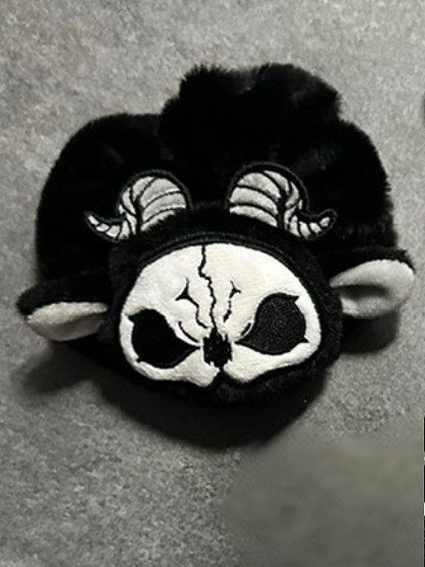 Black and White Grim Reaper Gothic Scrunchie